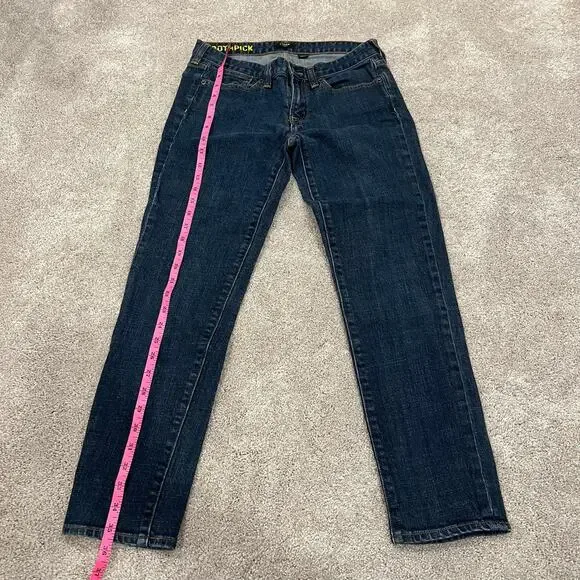J Crew Women's Toothpick Stretch Skinny Jean Medium Wash Size 28 - Picture 8 of 10